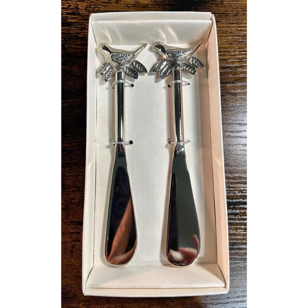 Plow & Hearth Spreaders for Butter/Spreads Bird Silver NIB